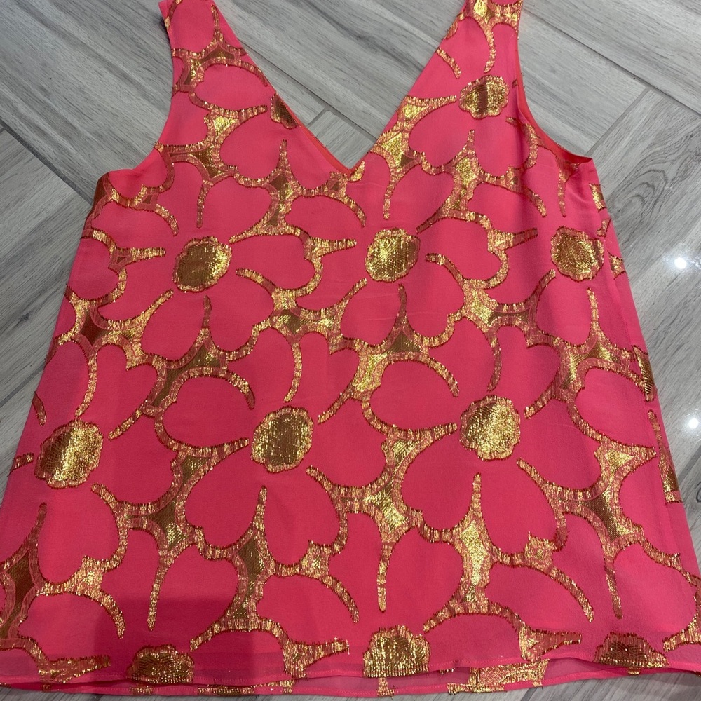 Lilly Pulitzer Silk Tank Sz XS